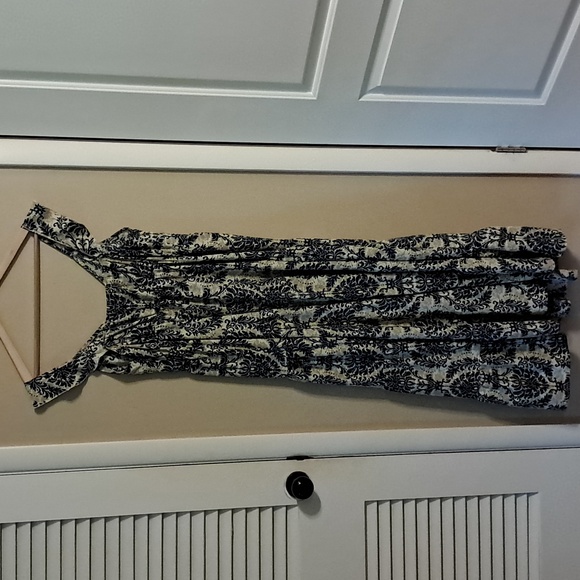 SHEIN Black and Cream Maxi Dress - Picture 6 of 6